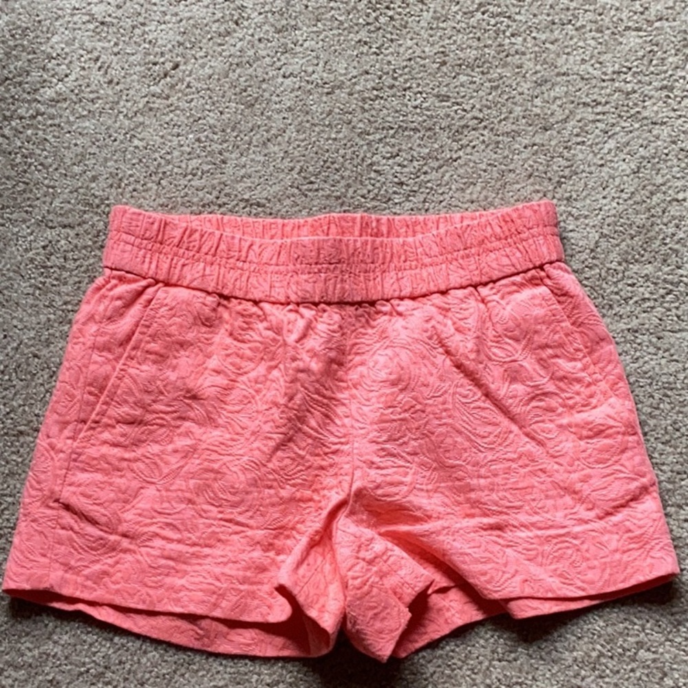 J crew Printed pink shorts